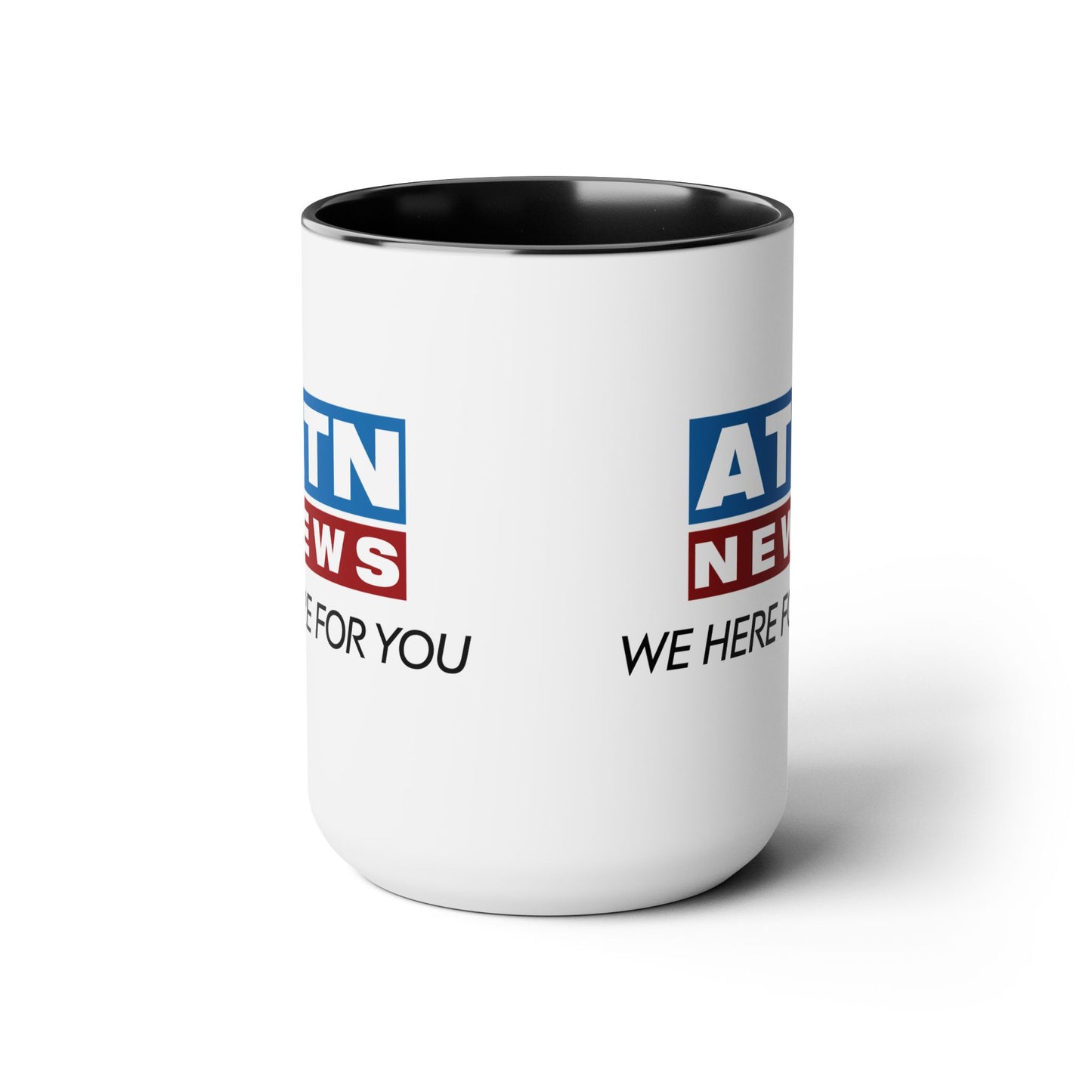 ATN News Succession LARGE Two-Tone Coffee Mugs, 15oz