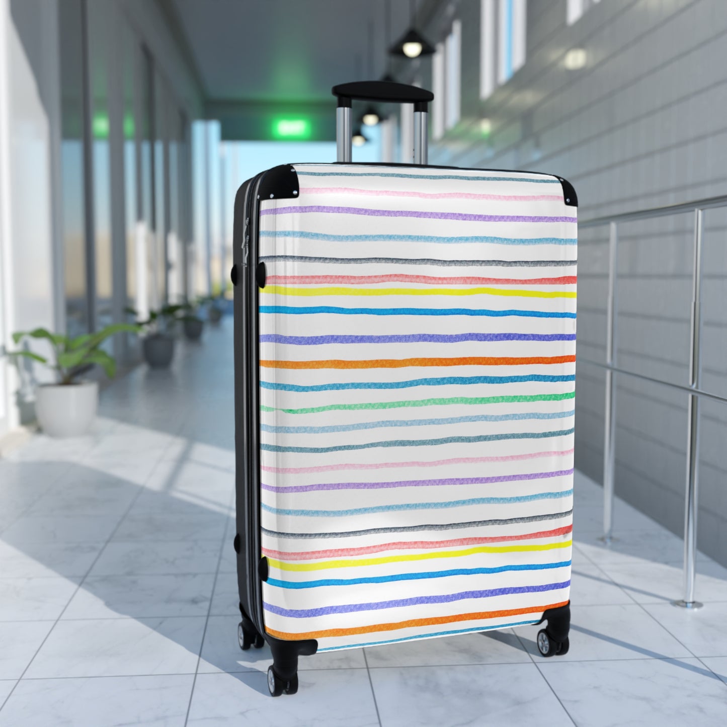 Stripped Suitcase