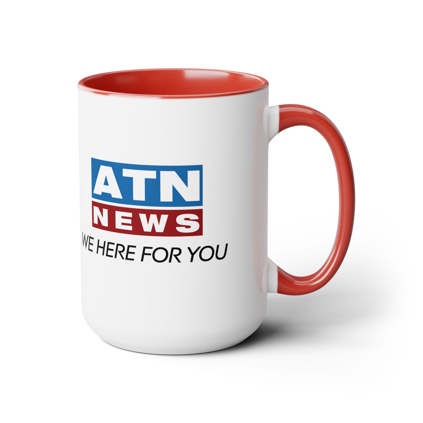 ATN News Succession LARGE Two-Tone Coffee Mugs, 15oz
