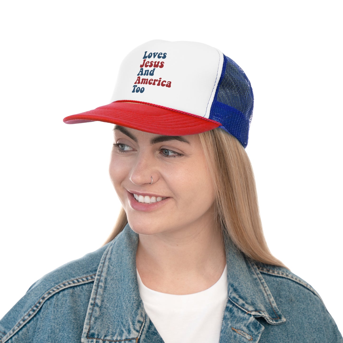 Loves Jesus and America Too 4th of July Hat Tom Petty