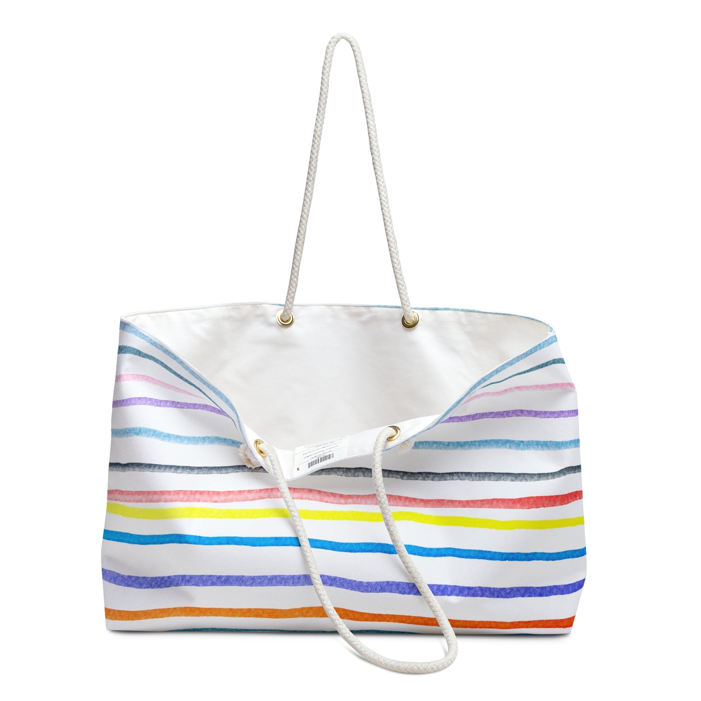 Rainbow Stripe Weekender Bag
