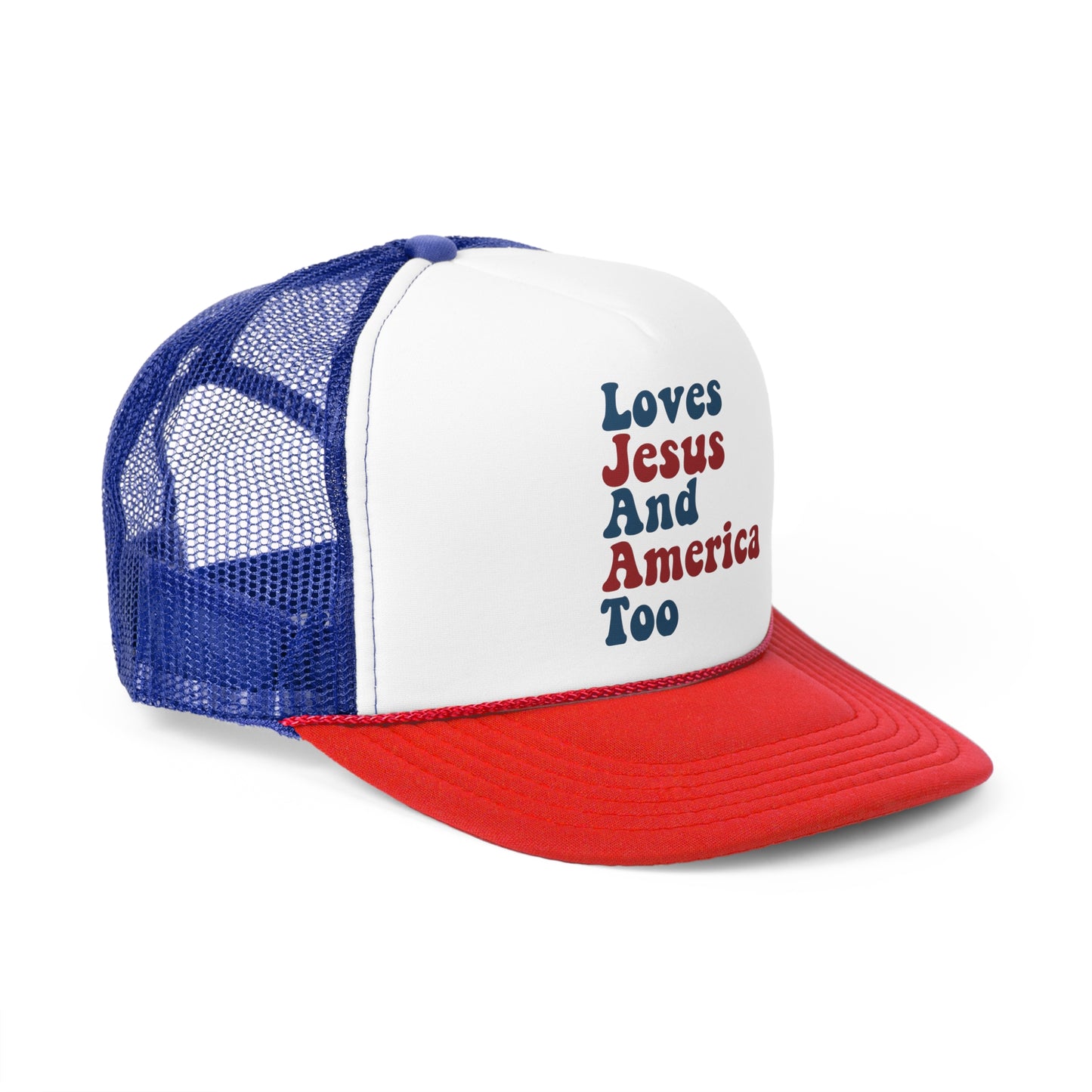 Loves Jesus and America Too 4th of July Hat Tom Petty