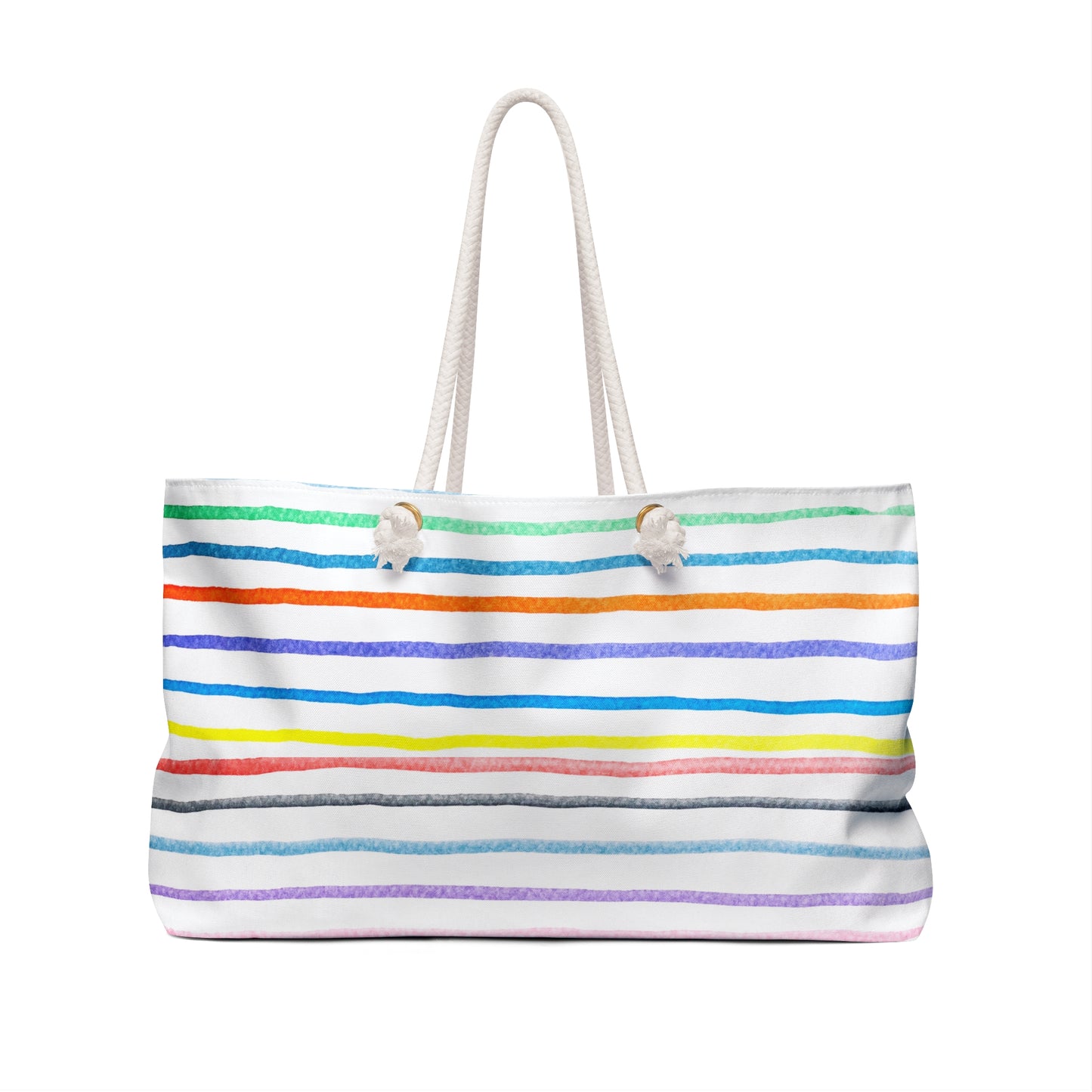 Rainbow Stripe Weekender Bag