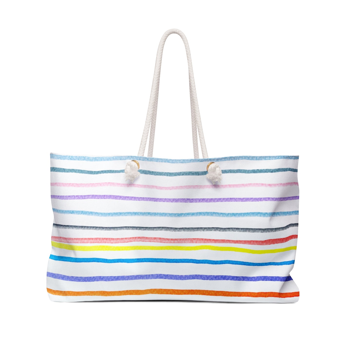 Rainbow Stripe Weekender Bag