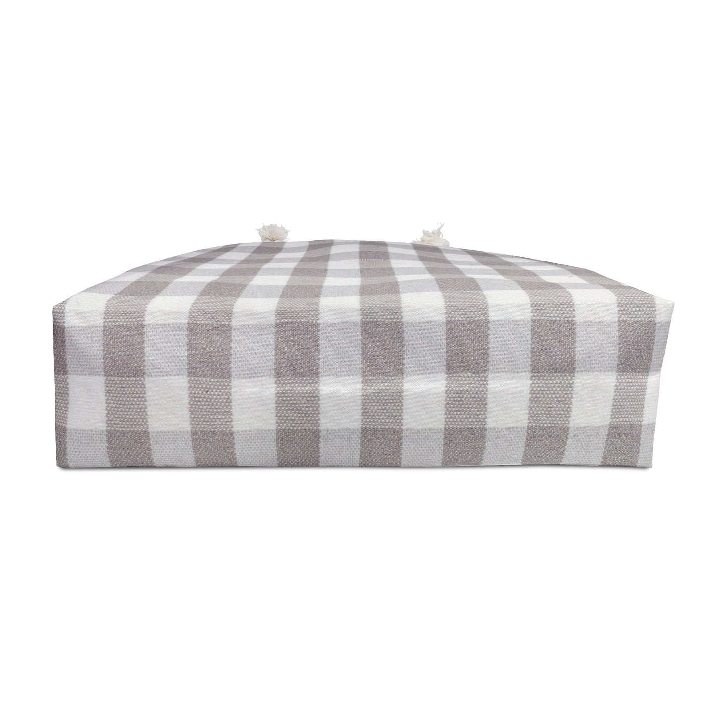 Grey Plaid Coastal Chic Weekender Bag