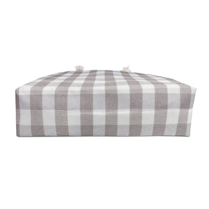 Grey Plaid Coastal Chic Weekender Bag