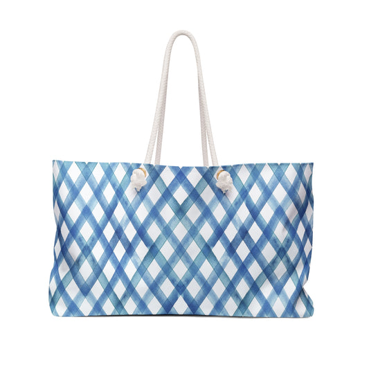 Blue Costal Chic Weekender Bag