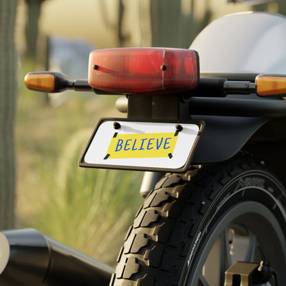 Ted Lasso Believe Mini License Plate