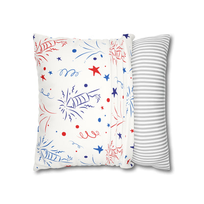 Loves Jesus and America Too Faux Suede Square Pillow Case