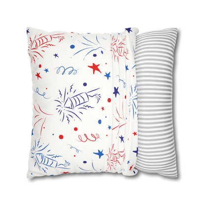 Loves Jesus and America Too Faux Suede Square Pillow Case