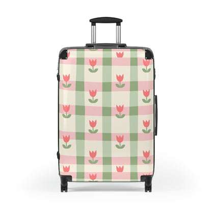 Plaid Tulip Suitcase