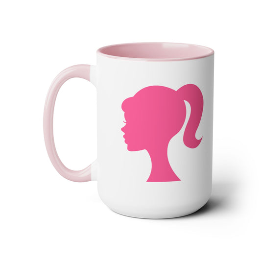 Barbie Two-Tone Coffee Mugs, 15oz
