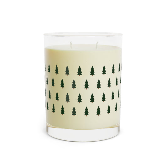 Holiday Christmas Tree Scented Candle - Full Glass, 11oz
