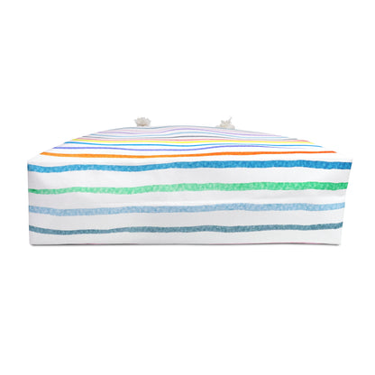 Rainbow Stripe Weekender Bag