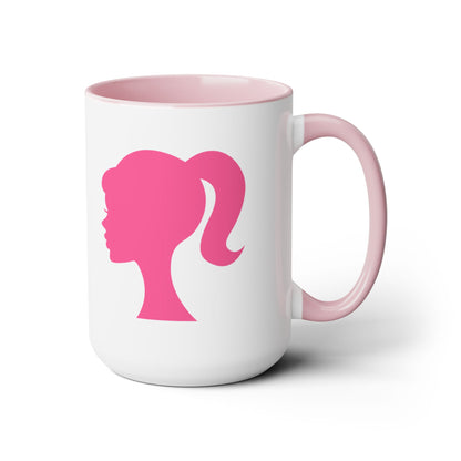 Barbie Two-Tone Coffee Mugs, 15oz