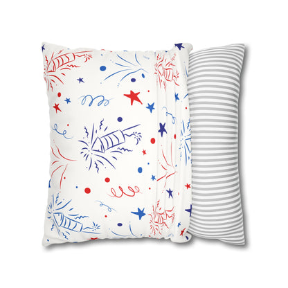 Loves Jesus and America Too Faux Suede Square Pillow Case