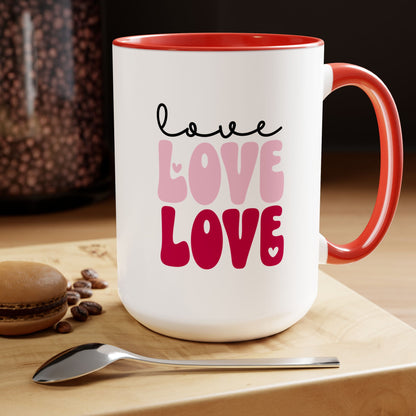 Valentine's Day Coffee Mugs, 15oz