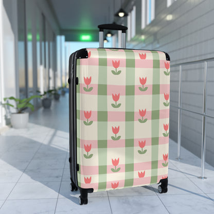 Plaid Tulip Suitcase