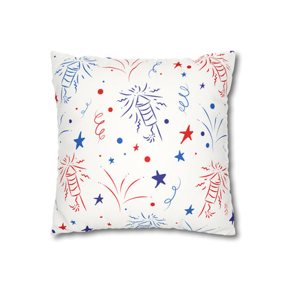 Loves Jesus and America Too Faux Suede Square Pillow Case