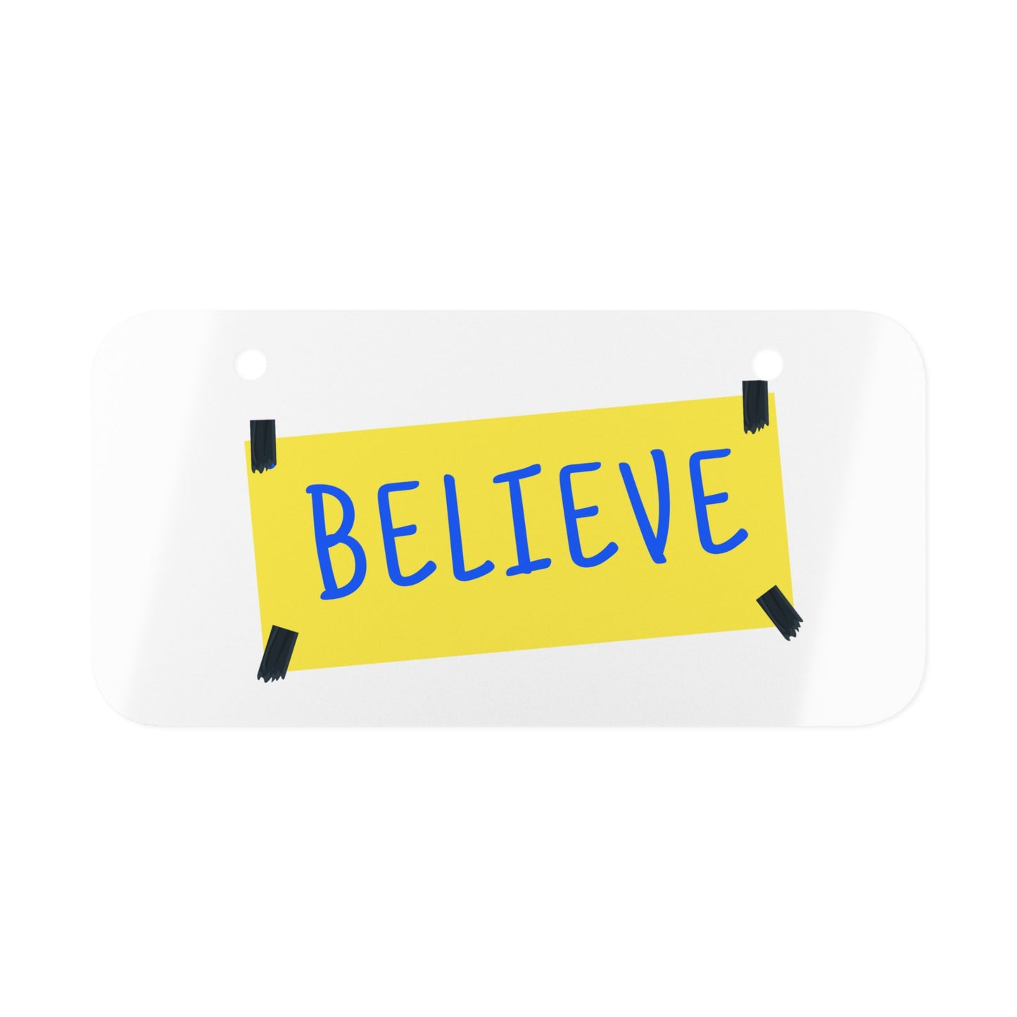 Ted Lasso Believe Mini License Plate
